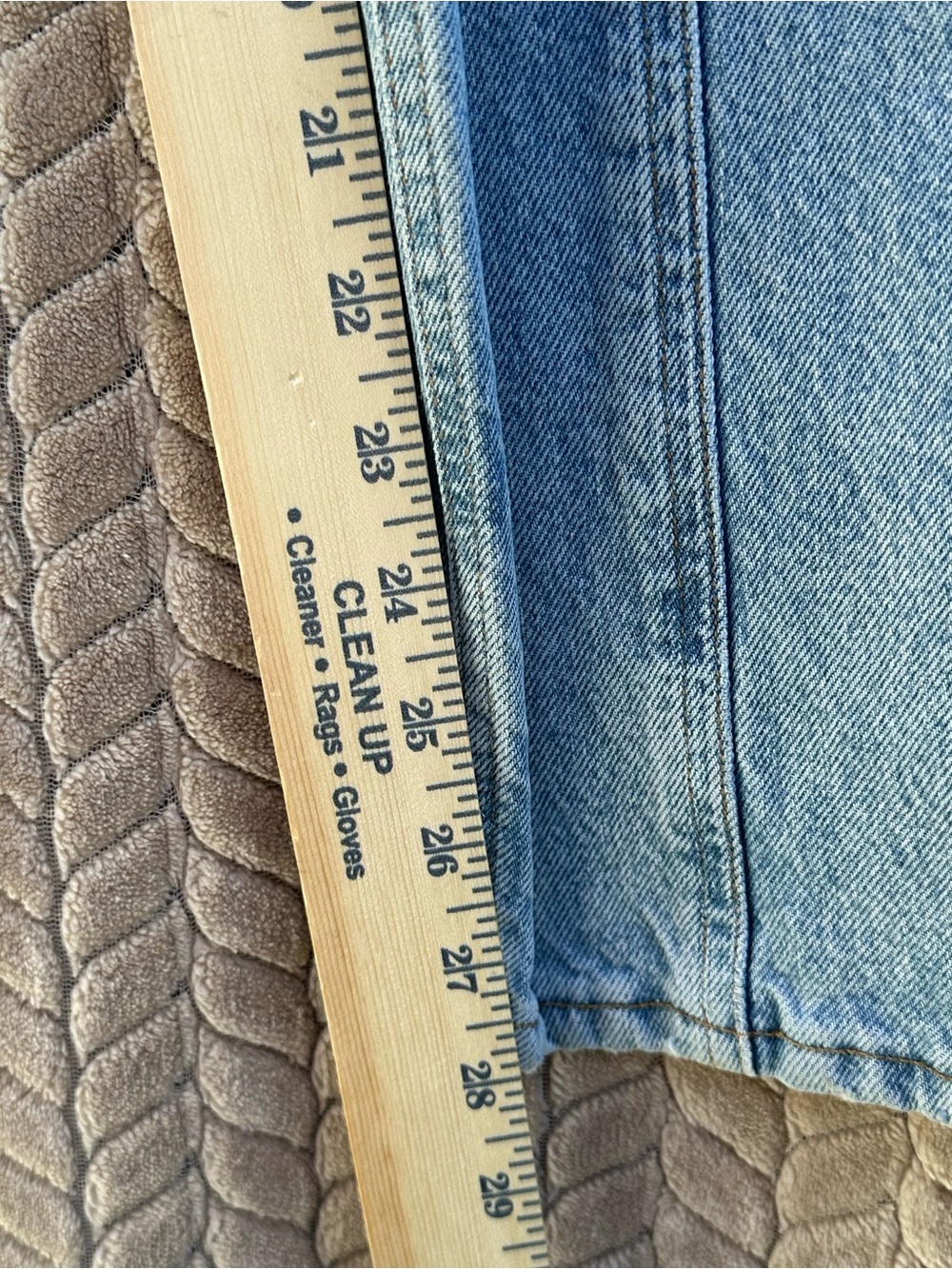 AGOLDE Cooper Cargo Jeans 33 High Rise Utility Straight Leg Light Wash Denim - Picture 13 of 13